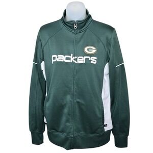 NFL‎ Team Apparel Womens Green Bay Packers Jacket Size M Game Day Football Fan